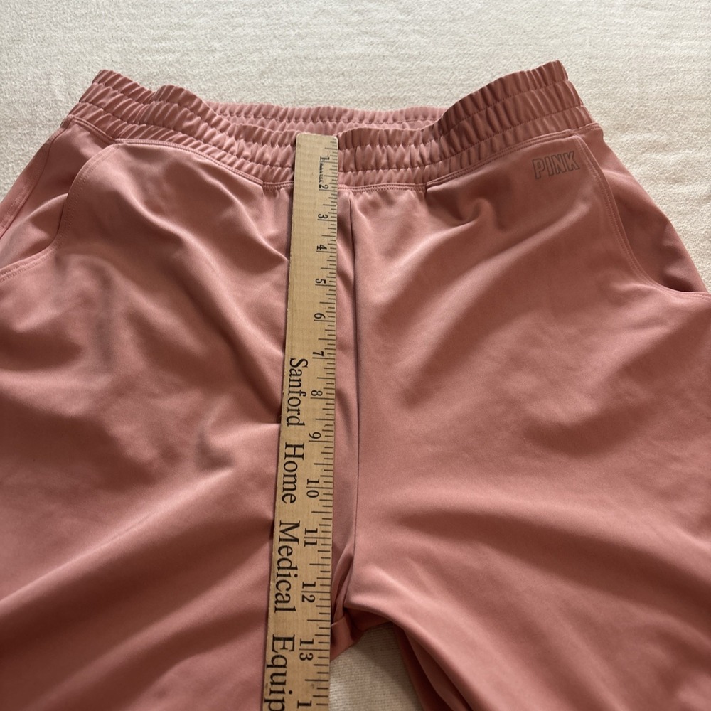 Victoria's Secret Pink Active‎  High Waist Jogger Pink Pockets Sporty SzL - Picture 4 of 9